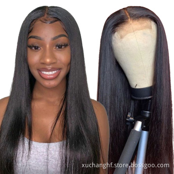 4x4 13x4 13x6 100% brazilian hd lace front human hair wigs, 180% density pre plucked lace closure frontal wigs for black women